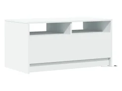 Mesa De Centro| Mesa de centro | Mesa de apoio com luzes LED derivados de madeira Branco