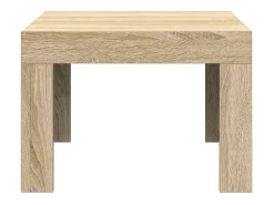 New Mesa de centro | Mesa de apoio 50x50x35 cm derivados de madeira carvalho sonoma Castanho
