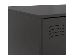 Mesa De Centro* Mesa de centro | Mesa de apoio 67x50x44 cm aço Preto