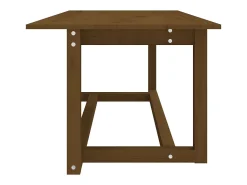 Mesa De Centro| Mesa de centro | Mesa de apoio 110x55x45 cm pinho maciço mel Castanho
