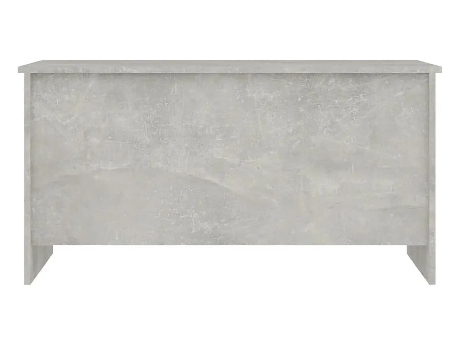 Mesa De Centro| Mesa de centro | Mesa de apoio 102x55.5x52.5cm madeira processada cinza cimento Cinzento