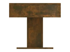 Mesa de centro | Mesa de apoio 96x50x45 cm derivados de madeira carvalho fumado^ Mesa De Centro