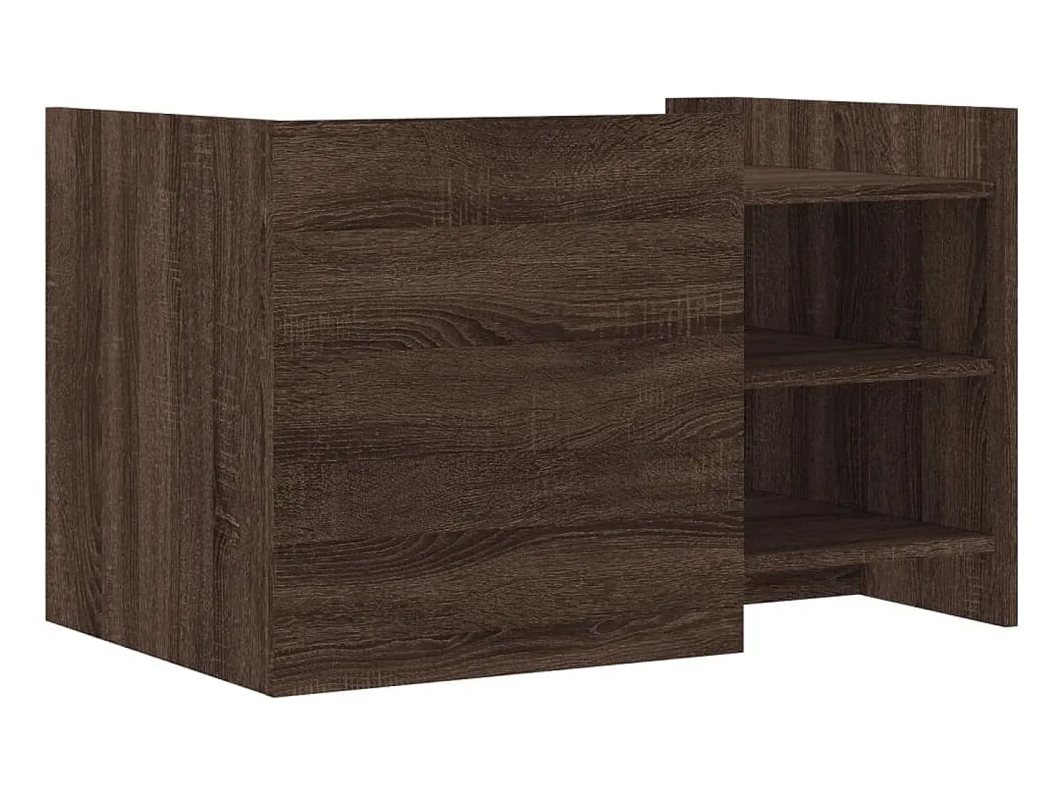 Mesa de centro | Mesa de apoio 80x50x50 cm derivados madeira carvalho^ Mesa De Centro