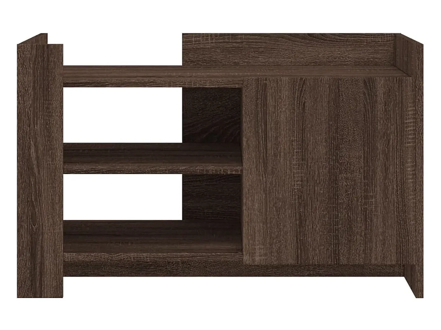 Mesa de centro | Mesa de apoio 80x50x50 cm derivados madeira carvalho^ Mesa De Centro