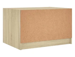 Mesa de centro | Mesa de apoio c/ portas de vidro 68x50x42 cm carvalho sonoma^ Mesa De Centro