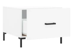 Hot Mesa de centro | Mesa de apoio 50x50x40 cm derivados de madeira Branco