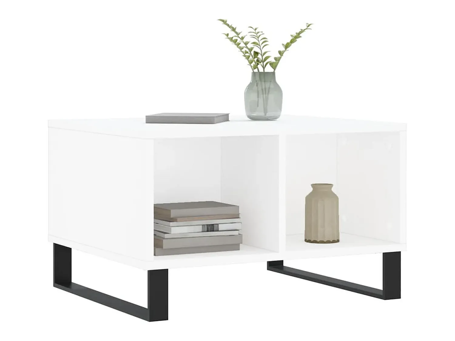 Mesa de centro | Mesa de apoio 60x50x36.5 cm derivados de madeira^ Mesa De Centro