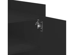 Hot Mesa de centro | Mesa de apoio 100x50x50 cm derivados de madeira Preto