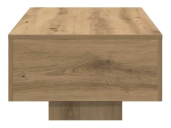 Outlet Mesa de centro | Mesa de apoio | Mesa de café 100x49.5x31 cm derivados madeira carvalho artisiano Castanho