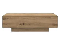 Outlet Mesa de centro | Mesa de apoio | Mesa de café 100x49.5x31 cm derivados madeira carvalho artisiano Castanho