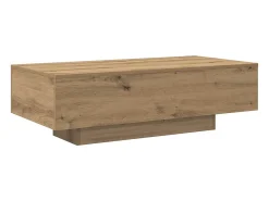 Outlet Mesa de centro | Mesa de apoio | Mesa de café 100x49.5x31 cm derivados madeira carvalho artisiano Castanho
