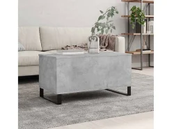 Mesa de centro | Mesa de apoio 90x44.5x45 derivados de madeira cimento Cinzento