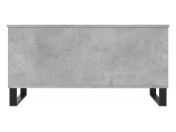 Mesa de centro | Mesa de apoio 90x44.5x45 derivados de madeira cimento Cinzento