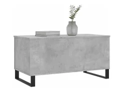 Mesa de centro | Mesa de apoio 90x44.5x45 derivados de madeira cimento Cinzento