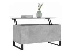 Mesa de centro | Mesa de apoio 90x44.5x45 derivados de madeira cimento Cinzento