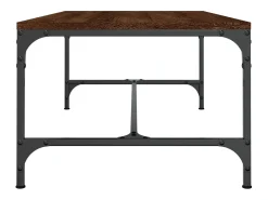 Mesa De Centro| Mesa de centro | Mesa de apoio 100x50x35 cm derivados madeira carvalho Castanho