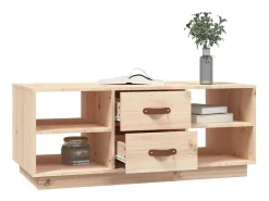 Online Mesa de centro | Mesa de apoio | Mesa de café 100x50x41 cm pinho maciço Castanho