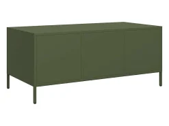 Mesa de centro | Mesa de apoio 101.5x50x43.5 cm aço laminado a frio -azeitona^ Mesa De Centro