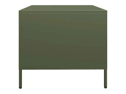 Mesa de centro | Mesa de apoio 101.5x50x43.5 cm aço laminado a frio -azeitona^ Mesa De Centro