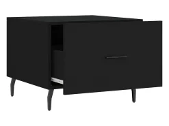 Mesa De Centro* Mesa de centro | Mesa de apoio 50x50x40 cm derivados de madeira Preto