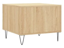 Mesa de centro | Mesa de apoio 50x50x40 cm derivados de madeira carvalho sonoma^ Mesa De Centro