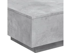 Mesa De Centro| Mesa de centro | Mesa de apoio 55x55x31 cm derivados de madeira cinza-cimento Cinzento