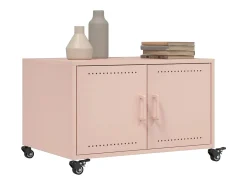 Clearance Mesa de centro | Mesa de apoio 68x50x43.5 cm aço Rosa
