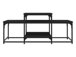 Online Mesa de centro | Mesa de apoio 102x60x45 cm derivados de madeira Preto