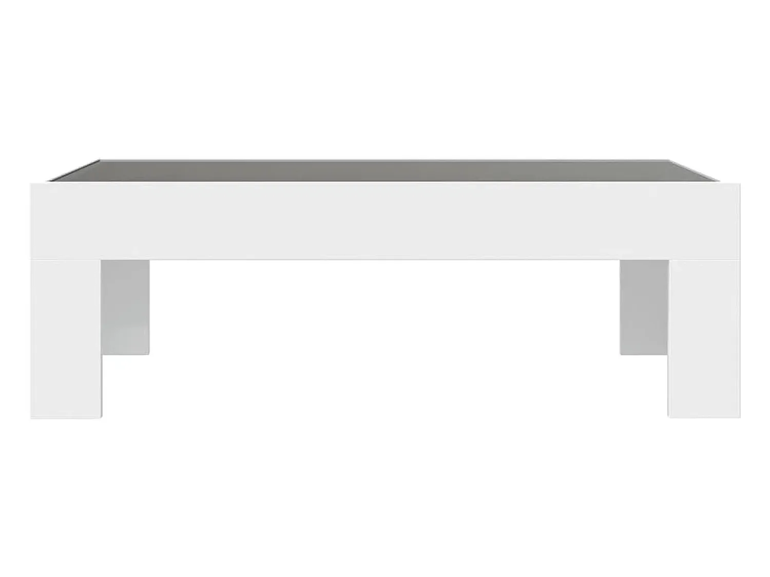 Mesa De Centro* Mesa de centro | Mesa de apoio com luzes LED Infinity 90x50x30 cm Branco