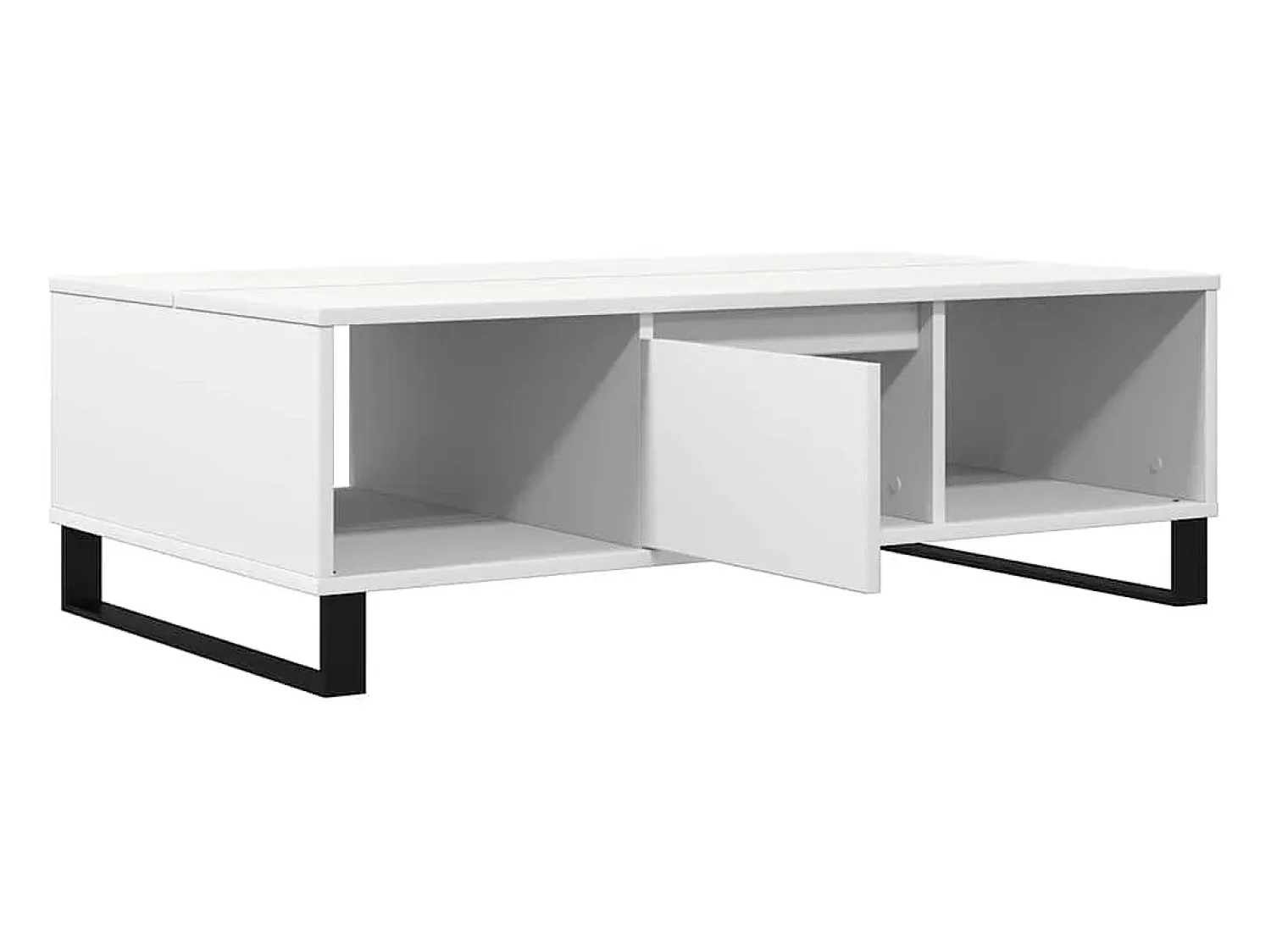 Mesa De Centro* Mesa de centro | Mesa de apoio 104x60x35 cm derivados de madeira Branco