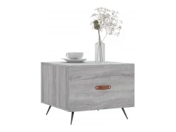 Mesa De Centro| Mesa de centro | Mesa de apoio 50x50x40 cm derivados madeira sonoma cinza Cinzento