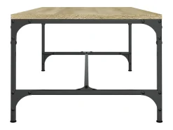 Mesa de centro | Mesa de apoio 100x50x35 cm derivados madeira carvalho sonoma Castanho