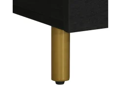 Mesa De Centro| Mesa de centro | Mesa de apoio 100x54x40 cm derivados de madeira Preto