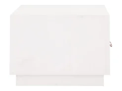 Mesa De Centro| Mesa de centro | Mesa de apoio 80x50x35 cm madeira de pinho maciça Branco