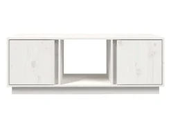 Mesa De Centro* Mesa de centro | Mesa de apoio 110x50x40 cm pinho maciço Branco