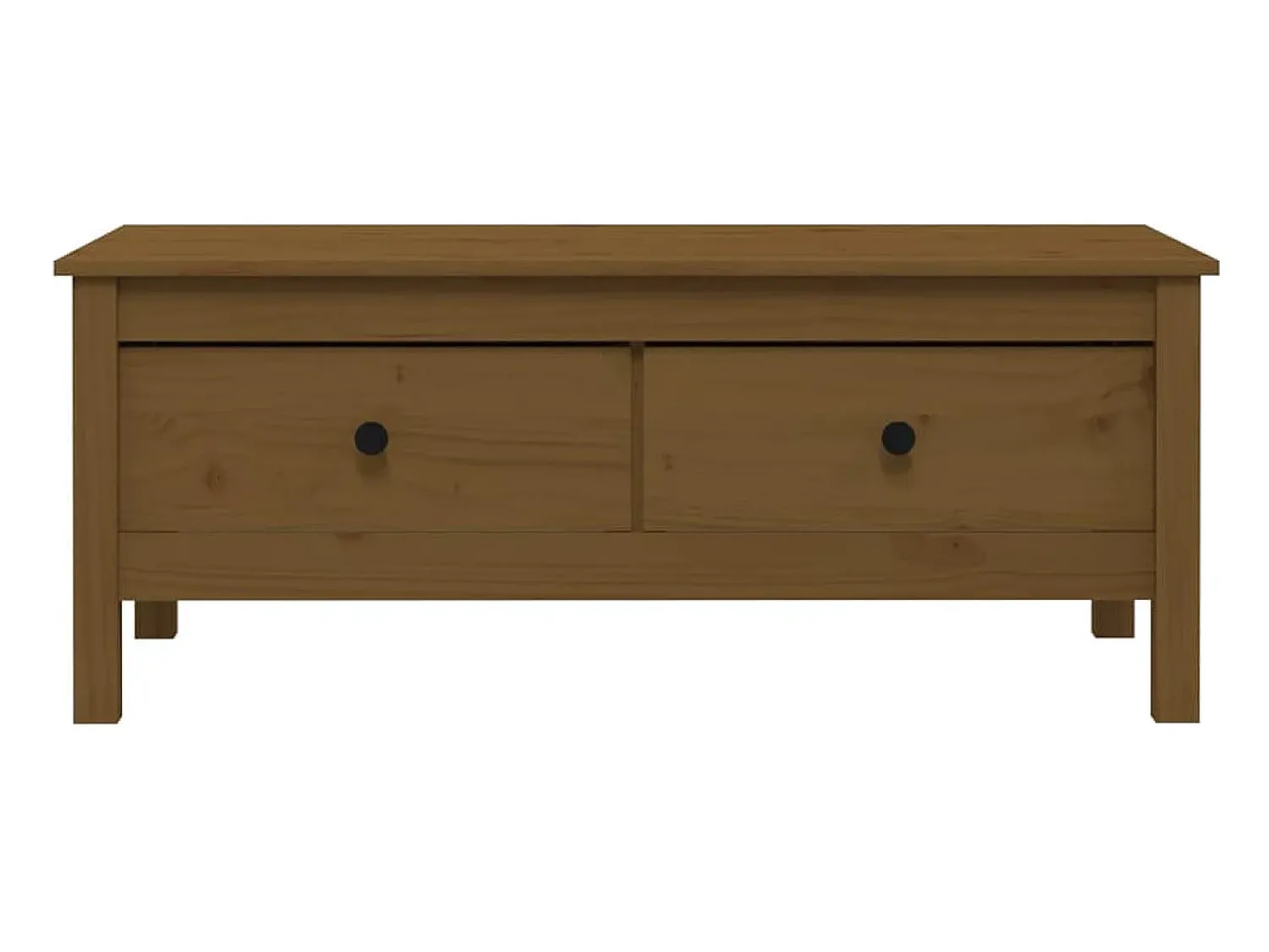 Online Mesa de centro | Mesa de apoio 100x50x40 cm pinho maciço mel Castanho