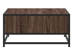 Mesa de centro | Mesa de apoio derivados de madeira e metal carvalho^ Mesa De Centro