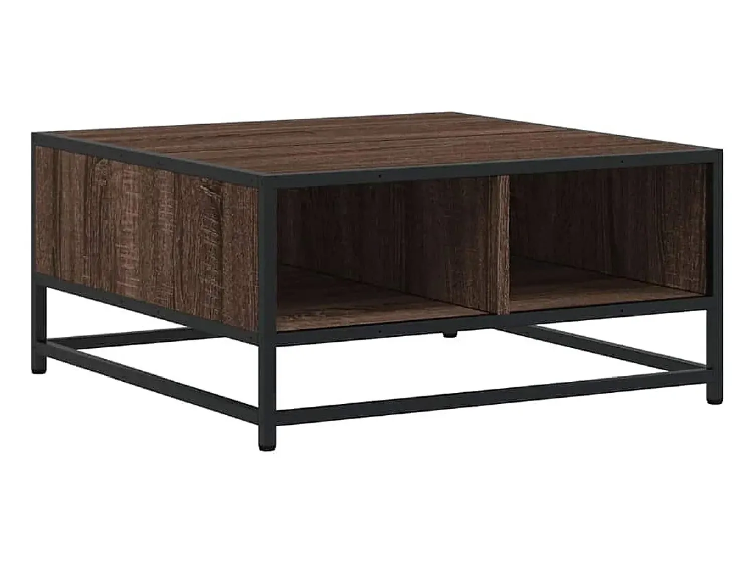Mesa de centro | Mesa de apoio derivados de madeira e metal carvalho^ Mesa De Centro