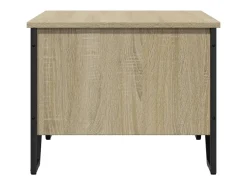 Mesa de centro | Mesa de apoio 75x51x40 cm madeira processada carvalho sonoma Castanho