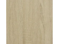 Mesa de centro | Mesa de apoio c/topo de vidro 50x50x45cm carvalho sonoma aço^ Mesa De Centro