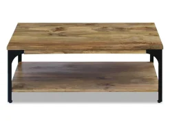 Mesa De Centro* Mesa de centro | Mesa de apoio.madeira de mangueira 100x60x38 cm Castanho