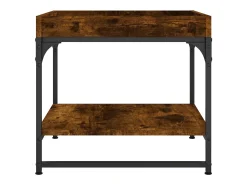 Mesa de centro | Mesa de apoio 49.5x49.5x45cm derivados madeira carvalho fumado^ Mesa De Centro