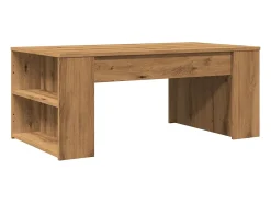 Mesa de centro | Mesa de apoio | Mesa de café 102x55x42cm derivados de madeira carvalho artisiano^ Mesa De Centro