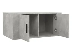 Mesa De Centro* Mesa de centro | Mesa de apoio 80x50x36 cm derivados madeira cimento Cinzento