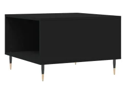 Mesa De Centro| Mesa de centro | Mesa de apoio 55x55x36.5 cm derivados de madeira Preto