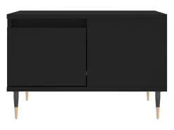 Mesa De Centro| Mesa de centro | Mesa de apoio 55x55x36.5 cm derivados de madeira Preto