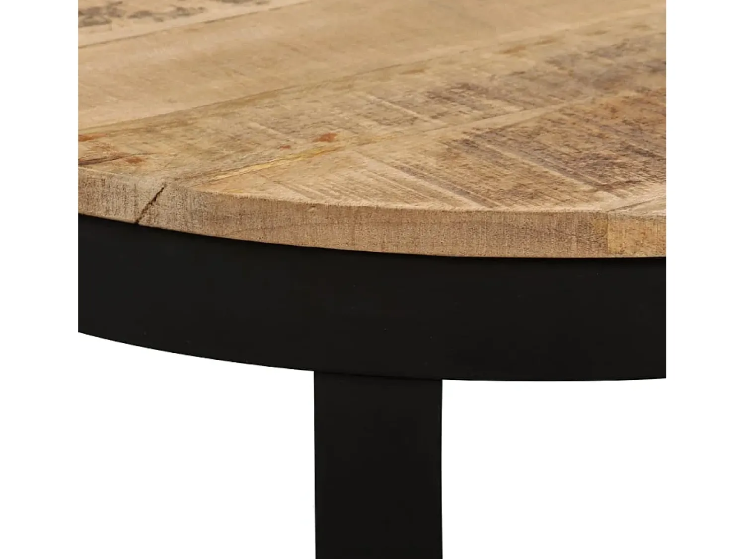 Online Mesa de centro | Mesa de apoio | Mesa de café madeira de mangueira maciça áspera 60x40 cm Castanho