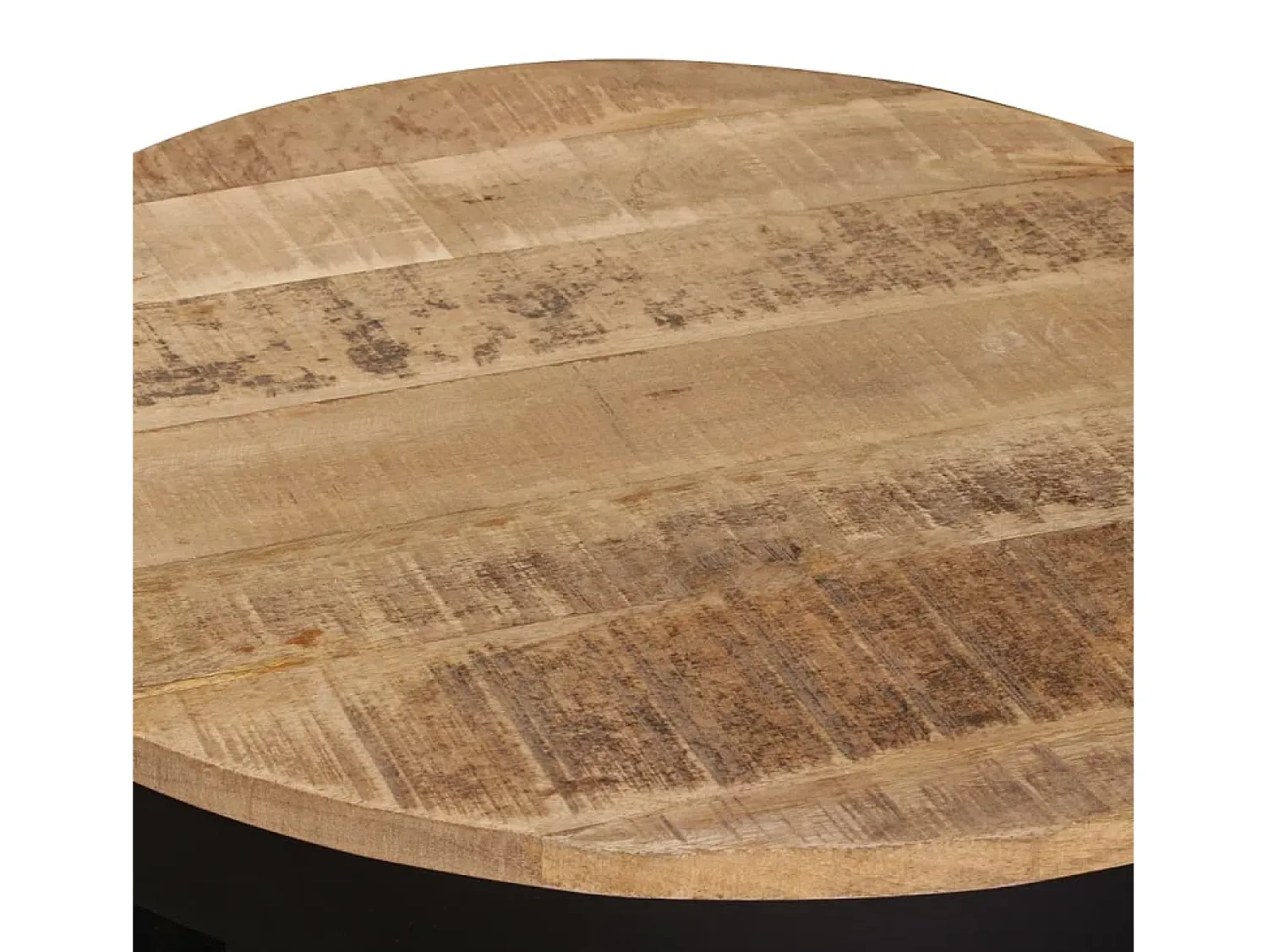 Online Mesa de centro | Mesa de apoio | Mesa de café madeira de mangueira maciça áspera 60x40 cm Castanho