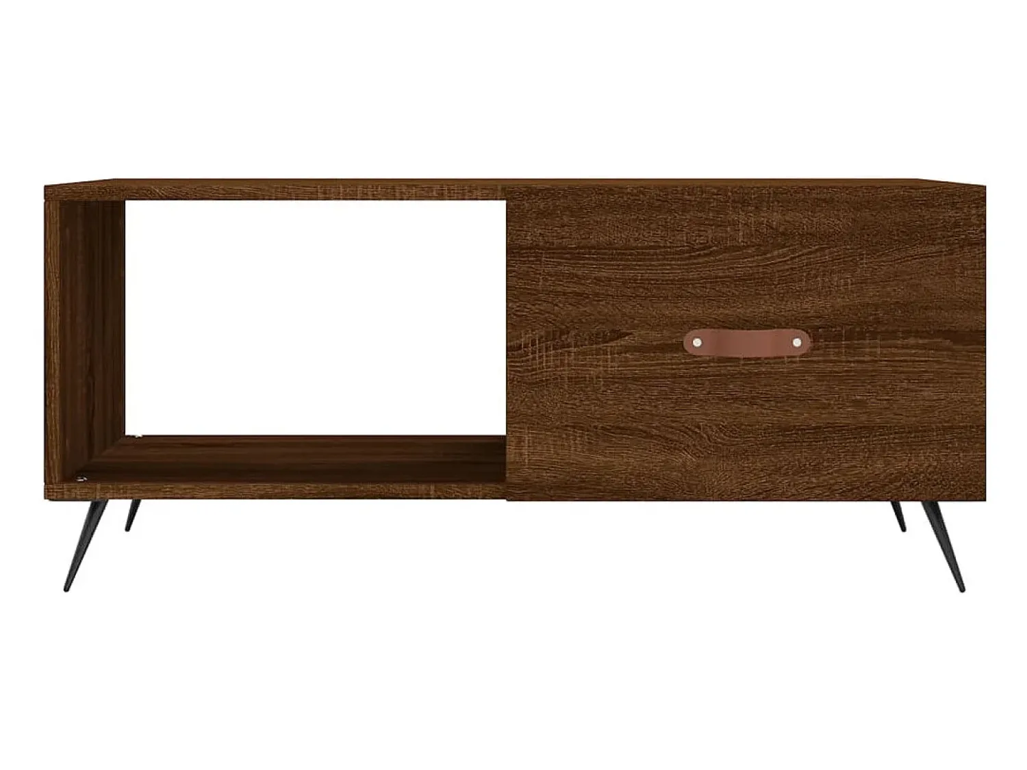 Mesa de centro | Mesa de apoio 90x50x40 cm derivados de madeira carvalho^ Mesa De Centro