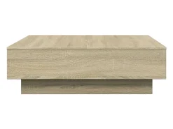 Mesa de centro | Mesa de apoio 90x90x28 cm contraplacado carvalho sonoma Castanho